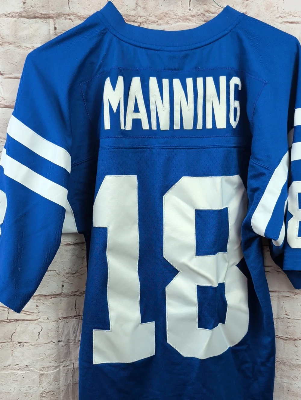 Indianapolis Colts Peyton Manning Blue Vintage Football Jersey Medium Kids